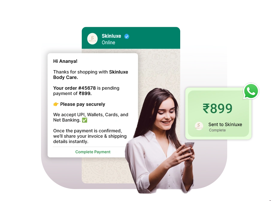 Collect Payments Directly via WhatsApp