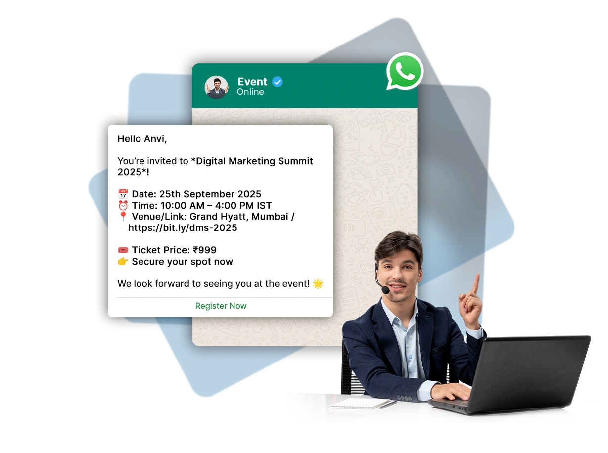WhatsApp for Events and Webinars