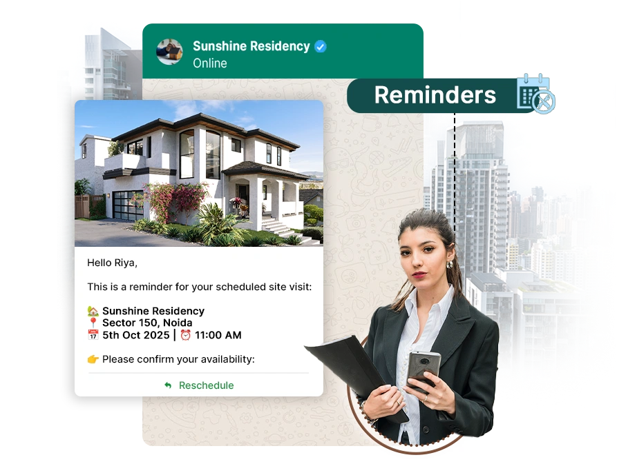 Schedule & Confirm Property Visits