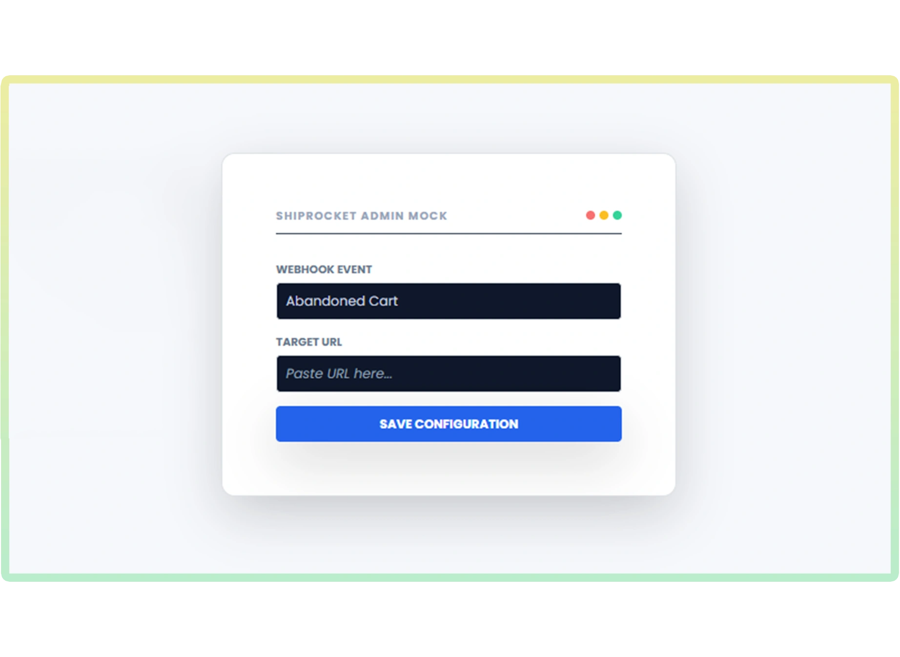 Configure Shiprocket Panel