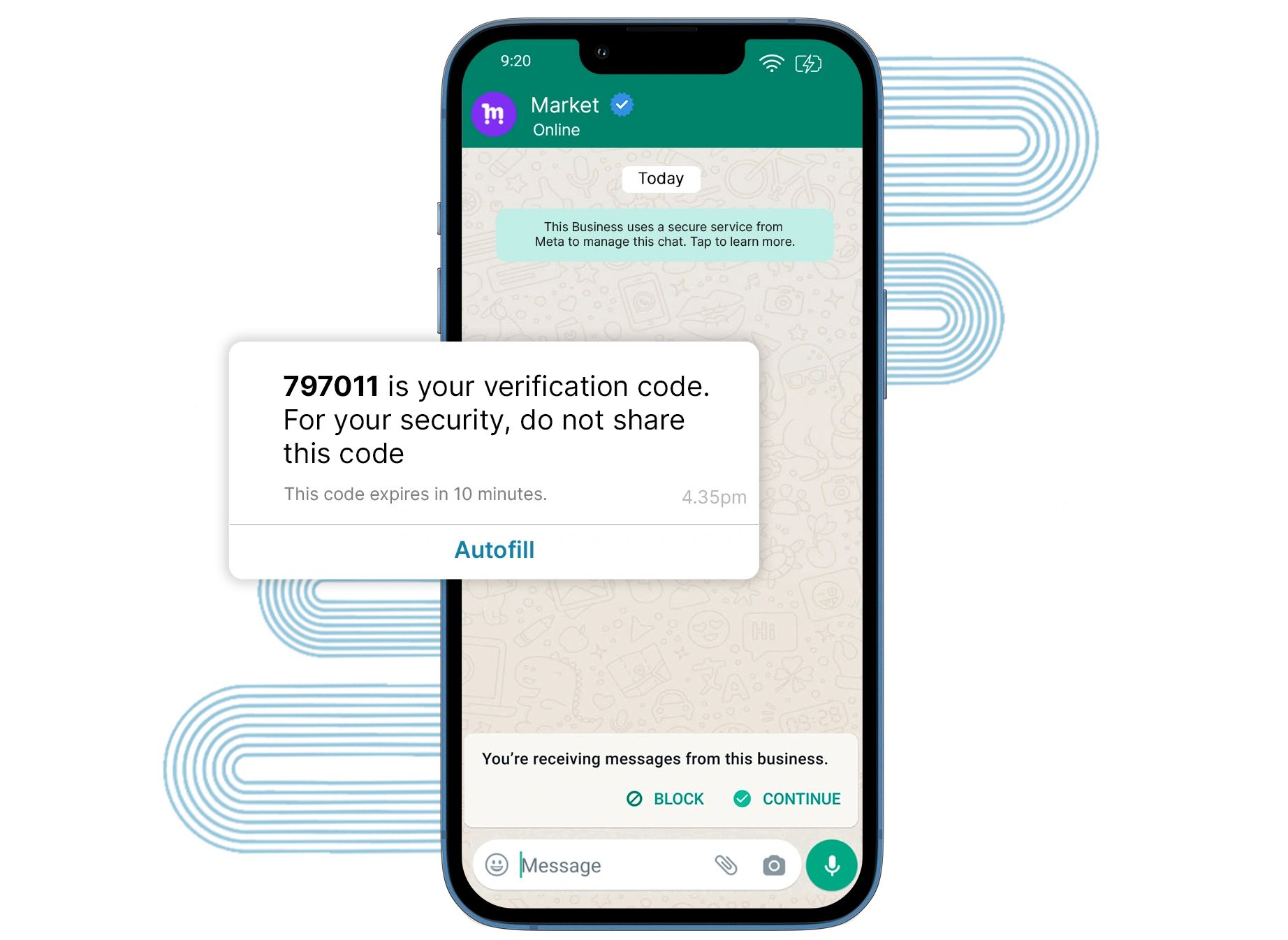 One-Tap Autofill Authentication Template