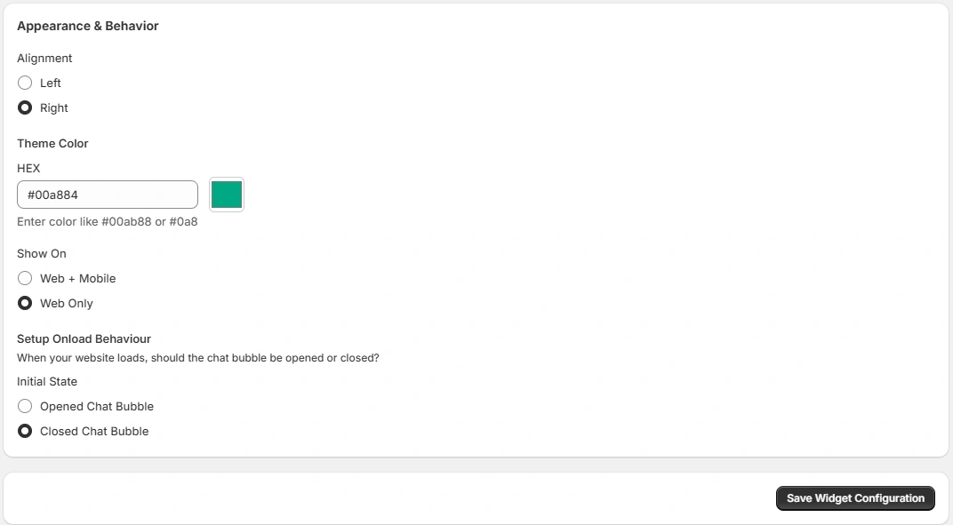 Appearance and Behavior