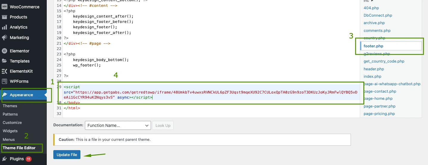 Paste the Code