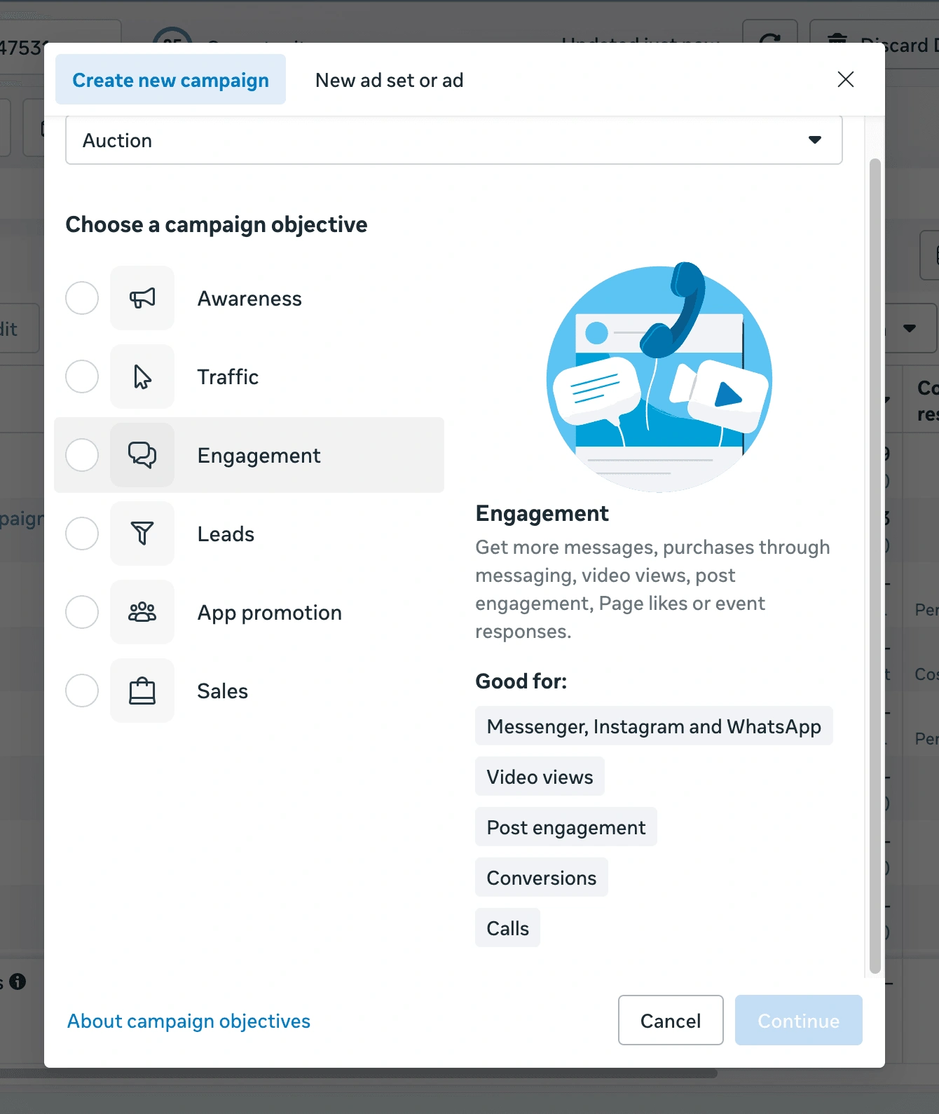Choose Campaign Objective