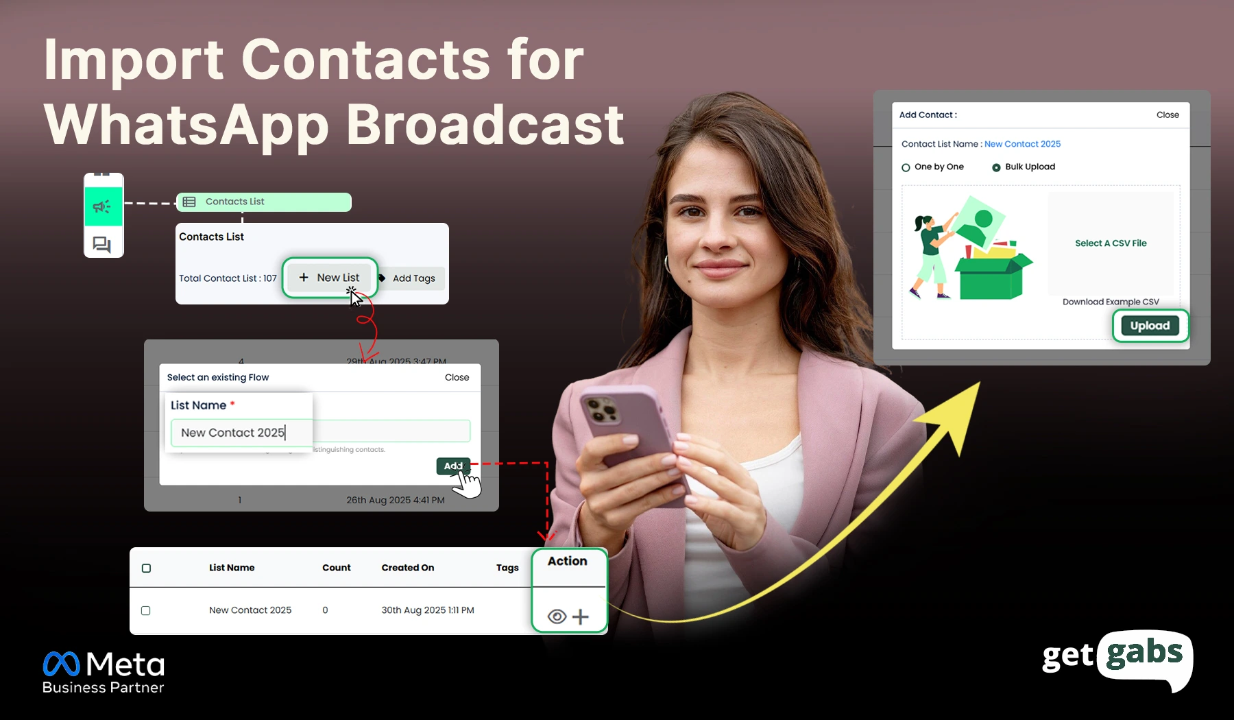 Import Contact to WhatsApp Broadcast